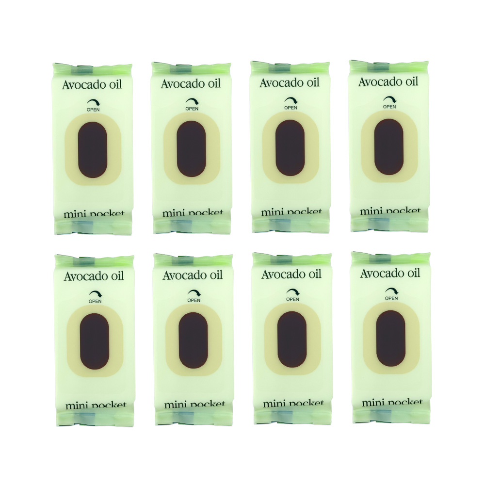 아보카도 오일 미니 포켓 물티슈