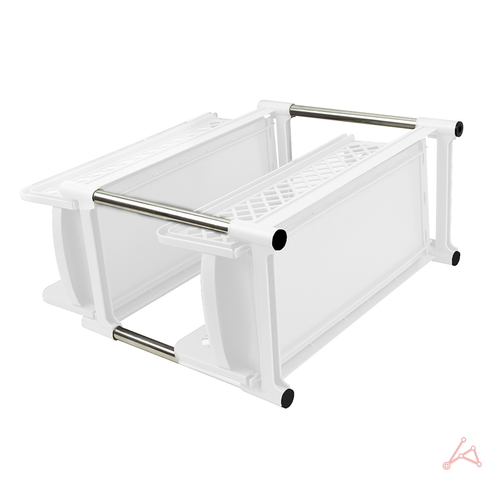 슬라이딩 다용도선반 (화이트)